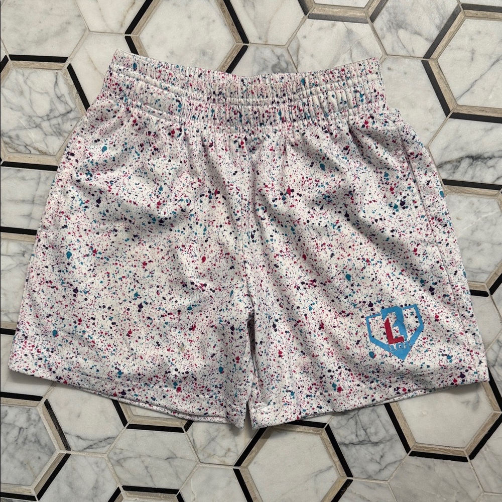 Women's Speckled White Shorts